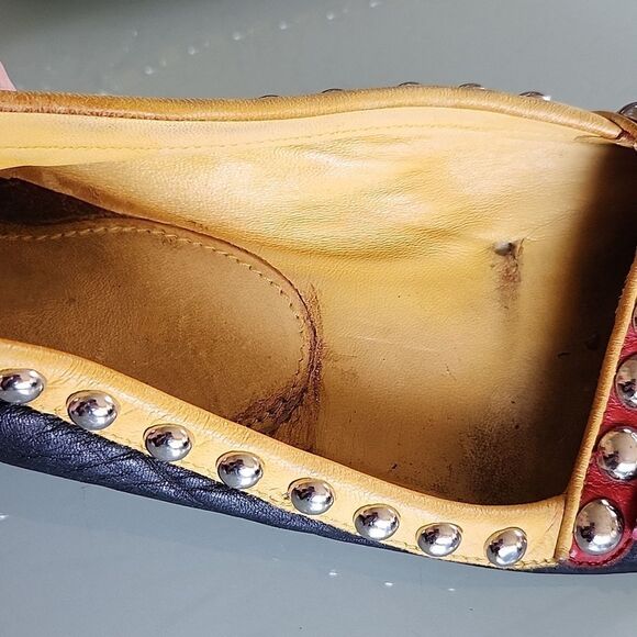 Prada Stuuded Tassel Slip-on Loafers - Picture 10 of 11